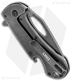 CRKT Bev-Edge Flipper Knife W/ Bottle Opener Black (2.5" Black Stonewash) 4635 -Blade HQ CRKT Bev Edge Flipper Bottle Opener Black SW 4635 BHQ 92320 jr side