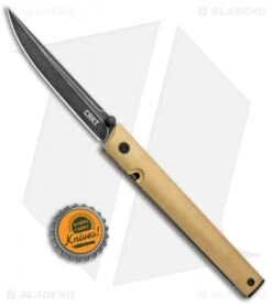 CRKT CEO Liner Lock Blade HQ Exclusive Knife Brass (3.11" Black Stonewash D2) 9 CRKT CEO Liner Lock Blade HQ Exclusive Knife Brass (3.11" Black Stonewash D2) -Blade HQ CRKT Brass CEO LL Black SW BHQ 113987 jr bottlecap
