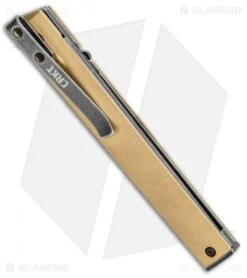 CRKT CEO Liner Lock Blade HQ Exclusive Knife Brass (3.11" Black Stonewash D2) 8 CRKT CEO Liner Lock Blade HQ Exclusive Knife Brass (3.11" Black Stonewash D2) -Blade HQ CRKT Brass CEO LL Black SW BHQ 113987 jr side