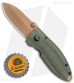 CRKT Burnley Desert Warrior Squid Knife Green Micarta (2.25" Copper D2) 9 CRKT Burnley Desert Warrior Squid Knife Green Micarta (2.25" Copper D2) -Blade HQ CRKT Burnley Desert Warrior Squid Knife Green Micarta 2.25 Copper D2 BHQ 116188 LS Bottlecap