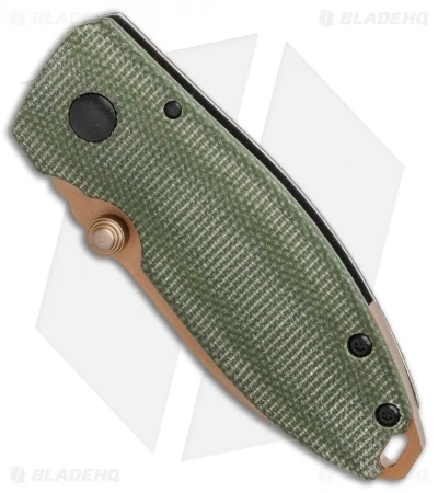 CRKT Burnley Desert Warrior Squid Knife Green Micarta (2.25" Copper D2) 4 CRKT Burnley Desert Warrior Squid Knife Green Micarta (2.25" Copper D2) - Image 2