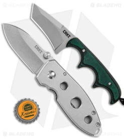 CRKT Burnley Squid Holey + Folts Minimalist Tanto Neck Knife Bundle -Blade HQ CRKT Burnley Holey Squid Folts Minimalist Tanto Bundle BHQ 178151 jr real bottlecap
