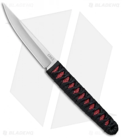 CRKT Burnley Obake Fixed Blade Knife Red (3.64" Satin) 2367RS 3 CRKT Burnley Obake Fixed Blade Knife Red (3.64" Satin) 2367RS