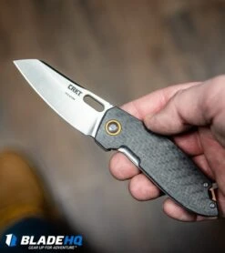 CRKT Burnley Sketch Frame Lock Knife Carbon Fiber (2.75" Satin D2) Exclusive -Blade HQ CRKT Burnley Sketch Frame Lock Knife Carbon Fiber Satin D2 Exclusive BHQ 105623 kp hand web