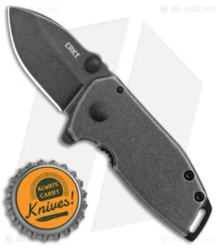 CRKT Burnley Squid Compact Frame Lock Knife (1.75" Black SW) -Blade HQ CRKT Burnley Squid Compact FL Black SW BHQ 178665 jr bottlecap