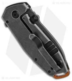 CRKT Burnley Squid Flipper Assisted Opening Knife Green Micarta (2.4" Smokewash) -Blade HQ CRKT Burnley Squid Flipper Assisted Opening Knife Green Micarta 2in Smokewash BHQ 121281 td side