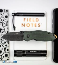 CRKT Burnley Squid Frame Lock Knife Green Micarta (2.25" Smokewash D2) -Blade HQ CRKT Burnley Squid Frame Lock Knife Green Micarta Smokewash D2 BHQ 111825 kp noice web