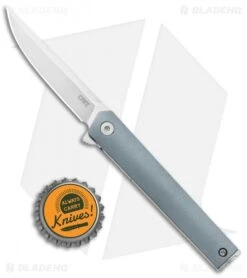 CRKT CEO Compact Liner Lock Knife Gray GRN (2.61" Satin) -Blade HQ CRKT CEO Compact Glass Reinforced Nylon LL Satin BHQ 138961 jr bottlecap