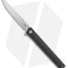 CRKT CEO Flipper Liner Lock Knife Black GRN (3.4" Satin) -Blade HQ CRKT CEO Flipper LL Black GRN Satin BHQ 119358 jr