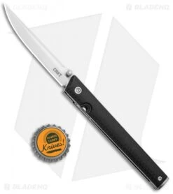 CRKT CEO Liner Lock Knife Black GRN (3.1" Satin) 7096 -Blade HQ CRKT CEO LL Black GRN Satin 7096 BHQ 92432 jr bottlecap