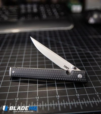 CRKT CEO Bamboo Liner Lock Knife GRN (3.1" Black Stonewash) 7096YGK 7 CRKT CEO Bamboo Liner Lock Knife GRN (3.1" Black Stonewash) 7096YGK - Image 5
