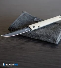 CRKT CEO Liner Lock Knife White Micarta (3.1" Smokewash D2) BHQ Exclusive -Blade HQ CRKT CEO Liner Lock Knife White Micarta Smokewash D2 BHQ Exclusive BHQ 116341 kp desk web