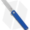 CRKT CEO Microflipper Liner Lock Knife Blue Aluminum (2.21" Satin) -Blade HQ CRKT CEO Microflipper LL Blue Aluminum Satin BHQ 178655 jr