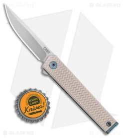 CRKT CEO Microflipper Liner Lock Knife Aluminum (2.36" Satin) -Blade HQ CRKT CEO Microflipper LL Grayish Aluminum Satin BHQ 178654 jr bottlecap