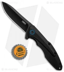 CRKT Caligo Liner Lock Flipper Knife Black Al (3.1" D2 Black) BHQ Exclusive 9 CRKT Caligo Liner Lock Flipper Knife Black Al (3.1" D2 Black) BHQ Exclusive -Blade HQ CRKT Caligo LL Black Al Black 6215D2 BHQ 95851 jr bottlecap