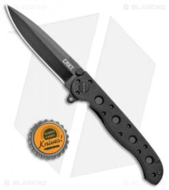 CRKT Carson M16-01KZ Tactical Zytel Folding Spear Point Knife (3" Black) -Blade HQ CRKT Carson M16 01KZ Tactical Zytel SP Black BHQ 8901 jr bottlecap