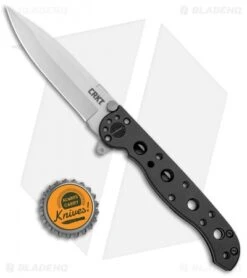 CRKT Carson M16-01S EDC Spear Point Flipper Knife (3.125" Bead Blast) -Blade HQ CRKT Carson M16 01S EDC SP Flipper BB M16 01S BHQ 11417 jr bottlecap
