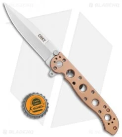 CRKT Carson M16-03BS Frame Lock Knife Bronze Stainless Steel (3.6" Satin) -Blade HQ CRKT Carson M16 03BS FL SS Satin BHQ 119388 jr bottlecap
