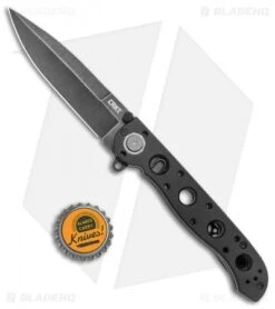 CRKT Carson M16-03DB Spear Point Dead Lock Flipper Knife (3.5" Black SW) -Blade HQ CRKT Carson M16 03DB SP Dead Lock Black Flipper Black SW BHQ 138924 jr bottlecap