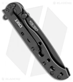CRKT Carson M16-10KS EDC Tanto Frame Lock Knife (3" Black Serr) -Blade HQ CRKT Carson M16 10KS EDC Tanto Tactical Zytel Black Serr BHQ 11420 jr side