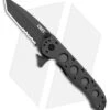 CRKT Carson M16-12ZLEK Tanto Flipper Knife Zytel (3" Black Serr) -Blade HQ CRKT Carson M16 12ZLEK Tanto Zytel Black Serr BHQ 9882 jr