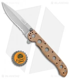 CRKT Carson M16-13ZM Desert Spear Point Flipper Knife (3.5" Bead Blast Serr) -Blade HQ CRKT Carson M16 13ZM Desert SP BB Serr BHQ 8981 jr bottlecap
