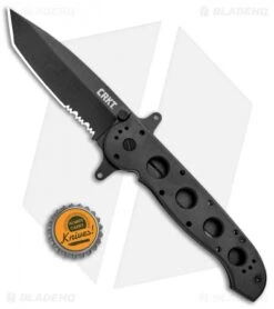CRKT Carson M16-14SF Special Forces Folding Tanto Knife (3.875" Black Serr) -Blade HQ CRKT Carson M16 14SF Special Forces Folding Tanto Black Serr BHQ 6703 jr bottlecap