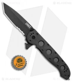 CRKT Carson M16-14ZLEK Tanto Liner Lock Knife (3.75" Serr) -Blade HQ CRKT Carson M16 14ZLEK Tanto LL Serr BHQ 8897 jr bottlecap