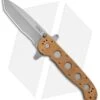 CRKT Carson M16-14ZSF Tanto Flipper Knife Desert Tan (3.875" Bead Blast Serr) -Blade HQ CRKT Carson M16 14ZSF Tanto Desert Tan BB Serr BHQ 7950 jr