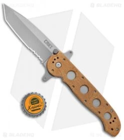 CRKT Carson M16-14ZSF Tanto Flipper Knife Desert Tan (3.875" Bead Blast Serr) -Blade HQ CRKT Carson M16 14ZSF Tanto Desert Tan BB Serr BHQ 7950 jr bottlecap