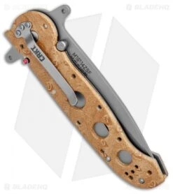 CRKT Carson M16-14ZSF Tanto Flipper Knife Desert Tan (3.875" Bead Blast Serr) -Blade HQ CRKT Carson M16 14ZSF Tanto Desert Tan BB Serr BHQ 7950 jr side