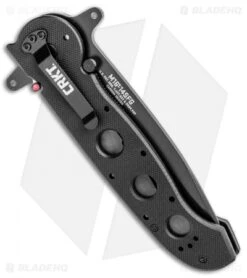 CRKT Carson M16-14SFG Special Forces Tanto Flipper Knife (3.875" Black Serr) -Blade HQ CRKT Carson M16 14ZSF Tanto Special Forces Black Serr BHQ 3150 jr side
