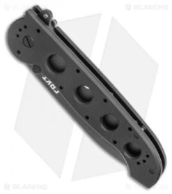 CRKT Carson M21-14G Big Dog Flipper Knife Black G-10 (3.875" Black Serr) -Blade HQ CRKT Carson M21 14G Big Dog Flipper Knife Black G 10 3.875 Gray Serr BHQ 3149 LS Spine