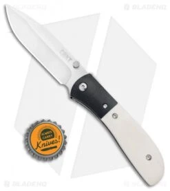 CRKT Carson M4-02 White Bone Spring Assisted Knife (3.25" Satin) -Blade HQ CRKT Carson M4 02 White Bone SA Satin BHQ 7396 jr bottlecap