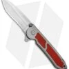 CRKT Carson M18-12R Liner Lock Folding Knife Red G-10 (3.2" Satin) -Blade HQ CRKT Carson Red G 10 Serr M18 12R BHQ 68534 jr 2