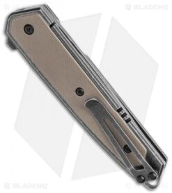 CRKT Cinco Frame Lock Brown G-10 Knife (2.9" Black) 7091 -Blade HQ CRKT Cinco FL Brown G 10 Black 7091 BHQ 119357 jr side