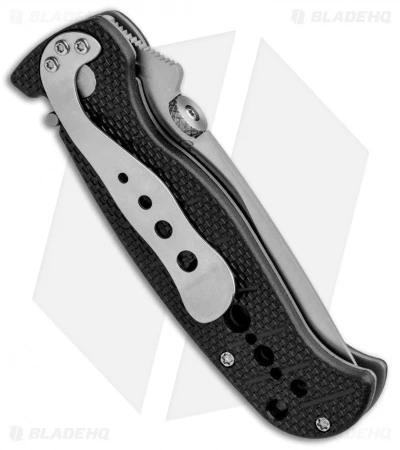 CRKT Crawford Falcon Liner Lock Knife Black Zytel (3" Satin Serr) 6242 5 CRKT Crawford Falcon Liner Lock Knife Black Zytel (3" Satin Serr) 6242 - Image 3
