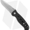 CRKT Crawford Falcon Liner Lock Knife Black Zytel (3.875" Satin) 6232 -Blade HQ CRKT Crawford Falcon black zytel satin BHQ 76310 er