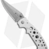 CRKT Crawford Kasper Professional Liner Lock Knife Silver (3" Gray) 7772 -Blade HQ CRKT Crawford Kasper Professional LL Silver Gray 7772 BHQ 76580 jr