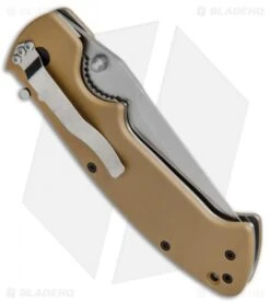 CRKT Crawford Kasper Liner Lock Knife Tan Zytel (3.75" Satin) 6773D -Blade HQ CRKT Crawford Kasper Tan Zytel CR6773D BHQ 43792 jr side 2
