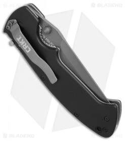 CRKT Crawford Kasper Liner Lock Knife (3.75" Gray) 6773Z -Blade HQ CRKT Crawford Kasper gray BHQ 7141 er side