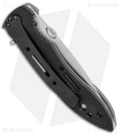 CRKT Crawford Point Guard Liner Lock Knife (3.5" Bead Blast Serr) 6763 -Blade HQ CRKT Crawford Point Guard LL BB Serr 6763 BHQ 87015 jr side