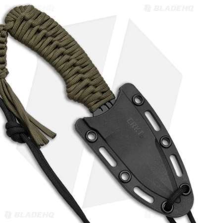 CRKT Crawford Thunder Strike Neck Knife Green Paracord (2.8" Black) 2032 5 CRKT Crawford Thunder Strike Neck Knife Green Paracord (2.8" Black) 2032 - Image 3