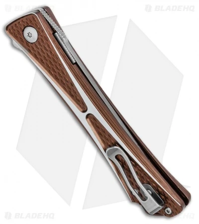 CRKT Crossbones Liner Lock Knife Bronze Aluminum (3.5" Satin) 7530B 5 CRKT Crossbones Liner Lock Knife Bronze Aluminum (3.5" Satin) 7530B - Image 3