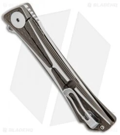 CRKT Crossbones Limited Edition Liner Lock Knife Ti (3.5" Satin M390) 7531 -Blade HQ CRKT Crossbones Limited Edition LL Ti Satin 7531 BHQ 97577 jr side