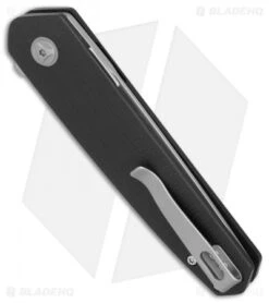 CRKT Cuatro Liner Lock Flipper Knife Black G-10 (3.1" Bead Blast) 7090 -Blade HQ CRKT Cuatro Black G10 bb BHQ 76684 er side