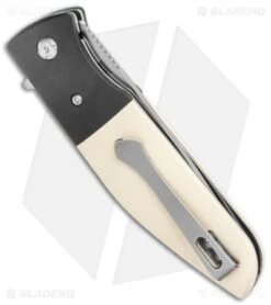 CRKT Curfew Spring Assisted Knife White Fiber/Black Aluminum (3.1" Satin) 8 CRKT Curfew Spring Assisted Knife White Fiber/Black Aluminum (3.1" Satin) -Blade HQ CRKT Curfew REsin Handle LL DP Satin BHQ 138959 jr side