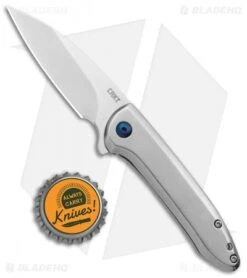 CRKT Delineation Spring Assisted Frame Lock Knife Stainless Steel (3" Satin) -Blade HQ CRKT Delineation FL DP Flipper Satin BHQ 138948 jr bottlecap