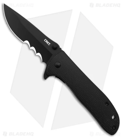 CRKT Drifter Knife W/ Veff Serrations Black Resin Infused Handle (2.82" Black) 3 CRKT Drifter Knife W/ Veff Serrations Black Resin Infused Handle (2.82" Black)