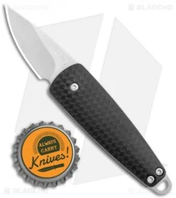 CRKT Dually Knife W/ Bottle Opener Black (2.5" Stonewash) 7086 -Blade HQ CRKT Dually Bottle Opener SW 7086 BHQ 119356 jr bottlecap